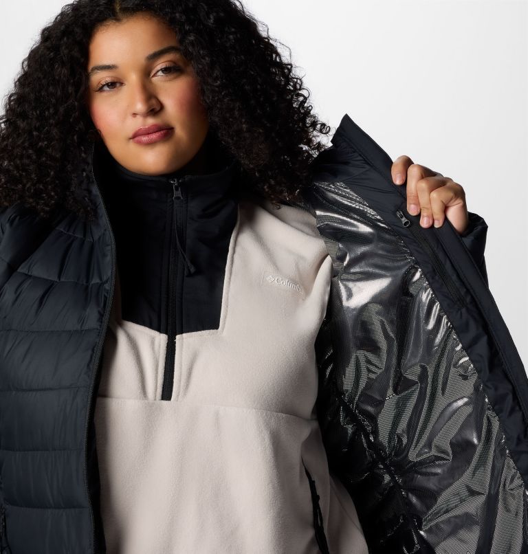 Women's Powder Lite II Mid Jacket - Plus Size, Color: Black, image 6