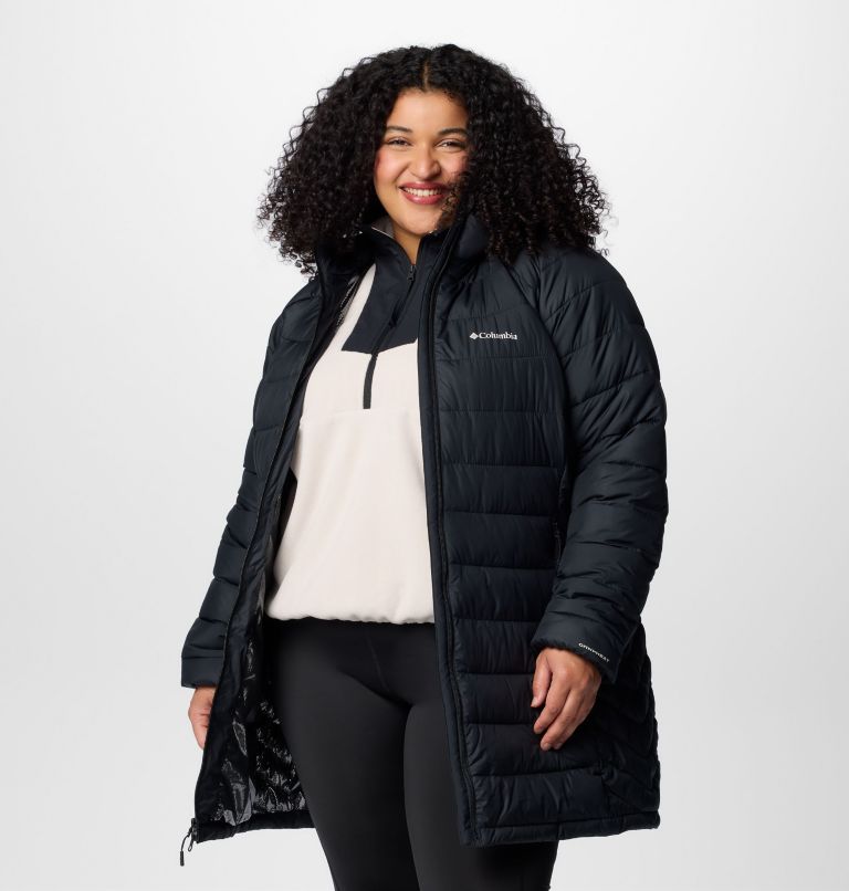 Women's Powder Lite II Mid Jacket - Plus Size, Color: Black, image 7