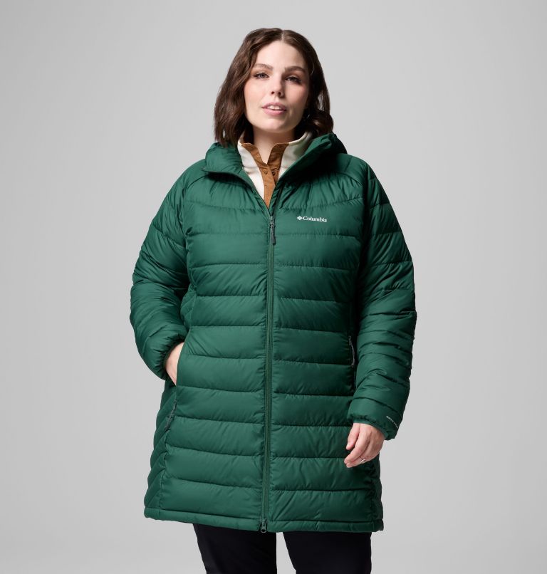 Women's Powder Lite II Mid Jacket - Plus Size, Color: Rain Forest, image 1