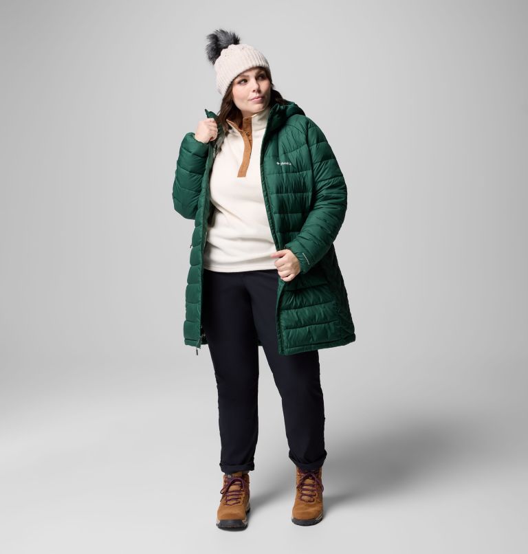 Women's Powder Lite II Mid Jacket - Plus Size, Color: Rain Forest, image 6