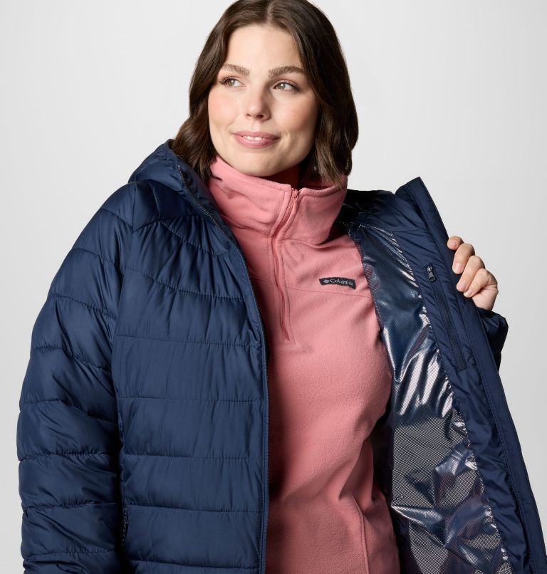 Women's Powder Lite II Mid Jacket - Plus Size, Color: Collegiate Navy, image 6