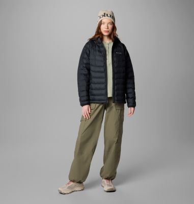 Women’s Powder Lite II Hooded Insulated Jacket, Color: Black, image 11