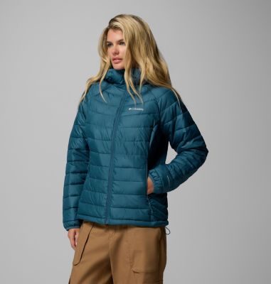 Women’s Powder Lite II Hooded Insulated Jacket, Color: Everblue, image 8