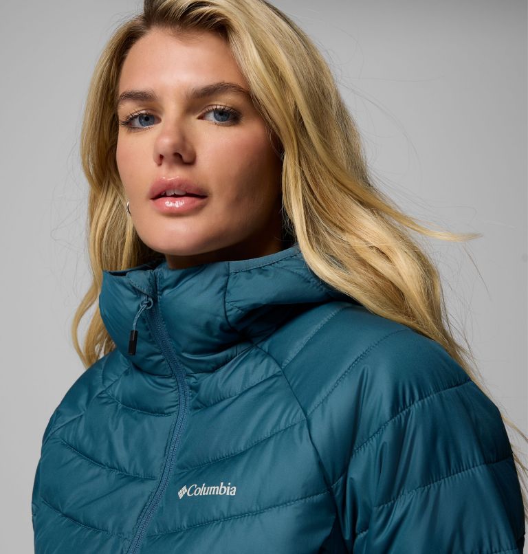 Women's Powder Lite II Hooded Jacket, Color: Everblue, image 5