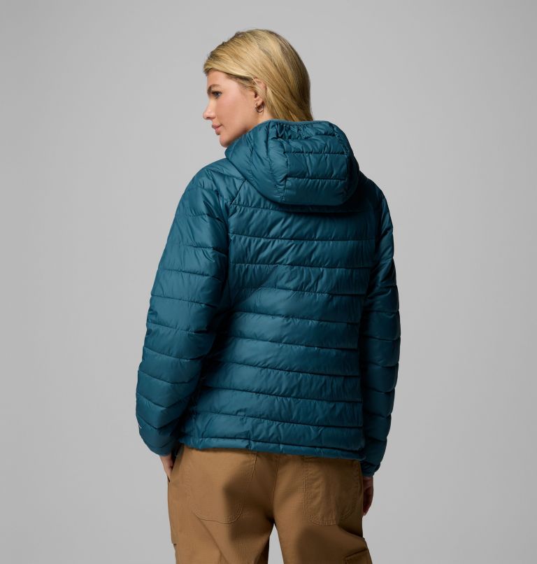 Women's Powder Lite II Hooded Jacket, Color: Everblue, image 3