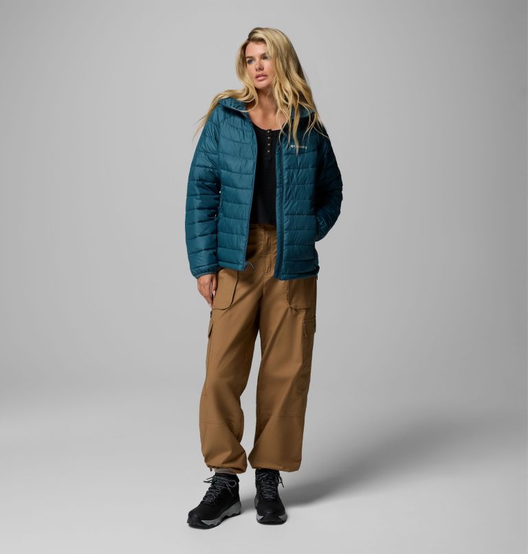 Women's Powder Lite II Hooded Jacket, Color: Everblue, image 2