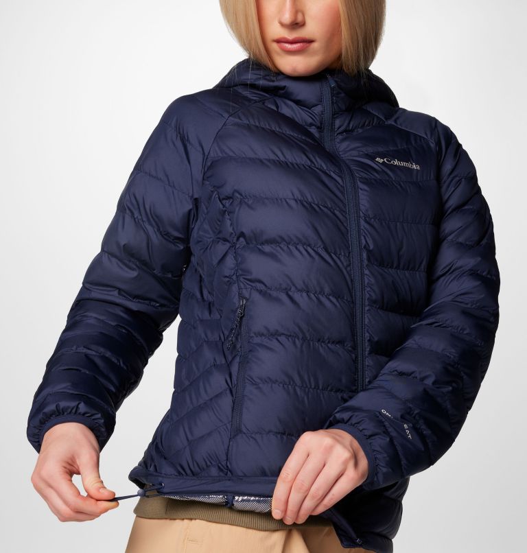 Women’s Powder Lite II Hooded Insulated Jacket, Color: Collegiate Navy, image 6
