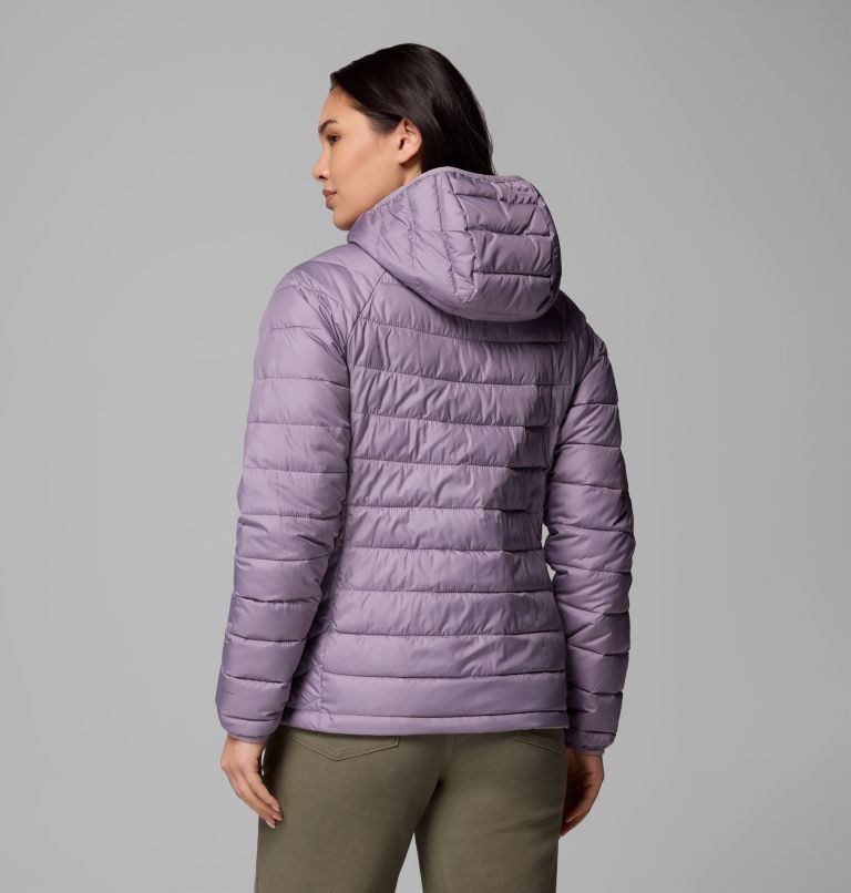 Women's Powder Lite II Hooded Jacket, Color: Shale Purple, image 3