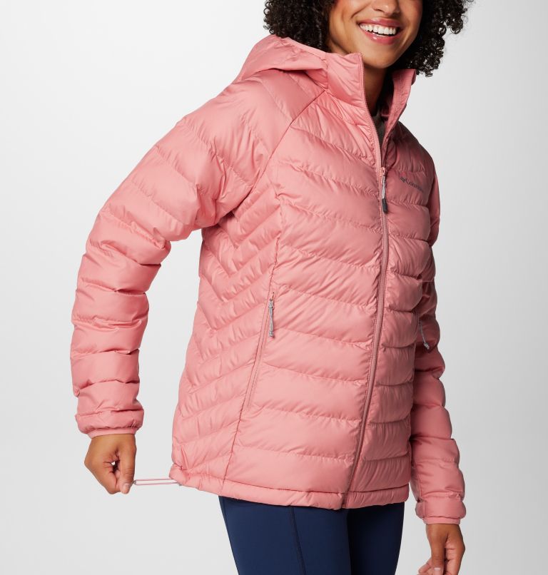 Women’s Powder Lite II Hooded Insulated Jacket, Color: Pink Agave, image 6