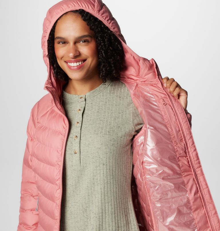Women’s Powder Lite II Hooded Insulated Jacket, Color: Pink Agave, image 7