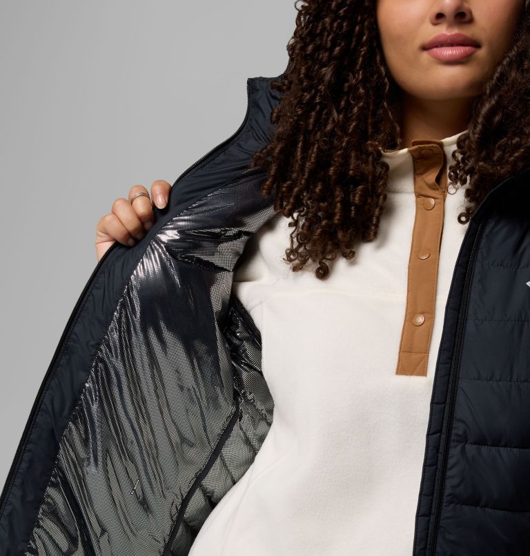 Women's Powder Lite II Hooded Jacket - Plus Size, Color: Black, image 9