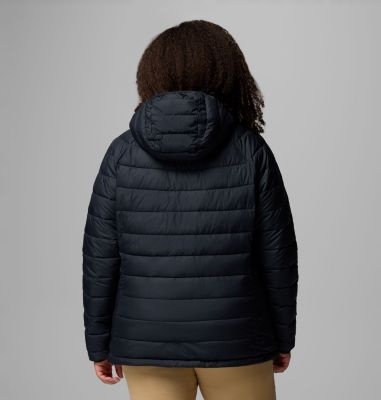 Women's Powder Lite II Hooded Jacket - Plus Size, Color: Black, image 7