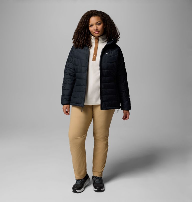 Women's Powder Lite II Hooded Jacket - Plus Size, Color: Black, image 2