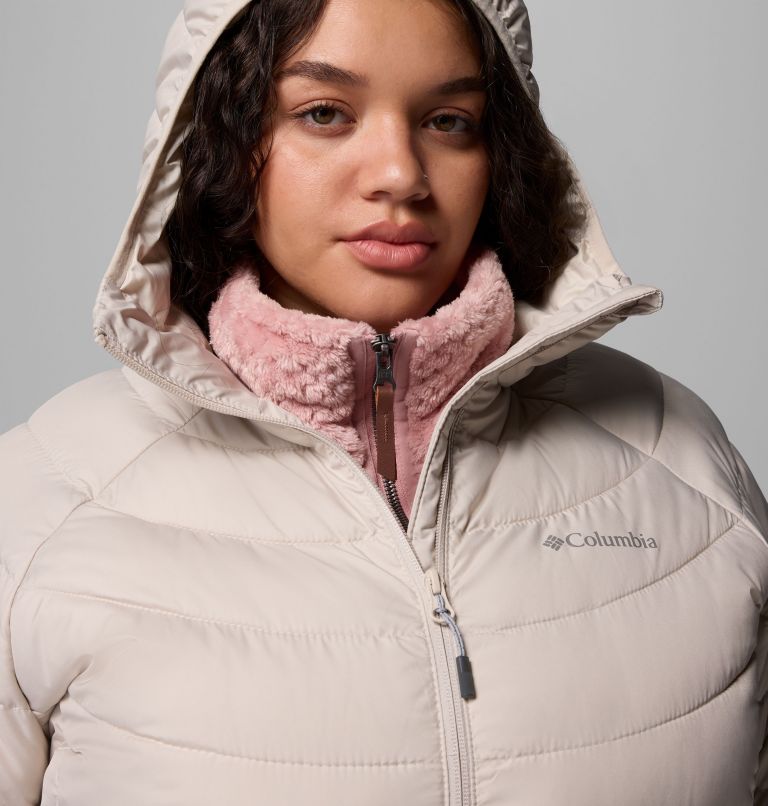 Women's Powder Lite II Hooded Jacket - Plus Size, Color: Dark Stone, image 7