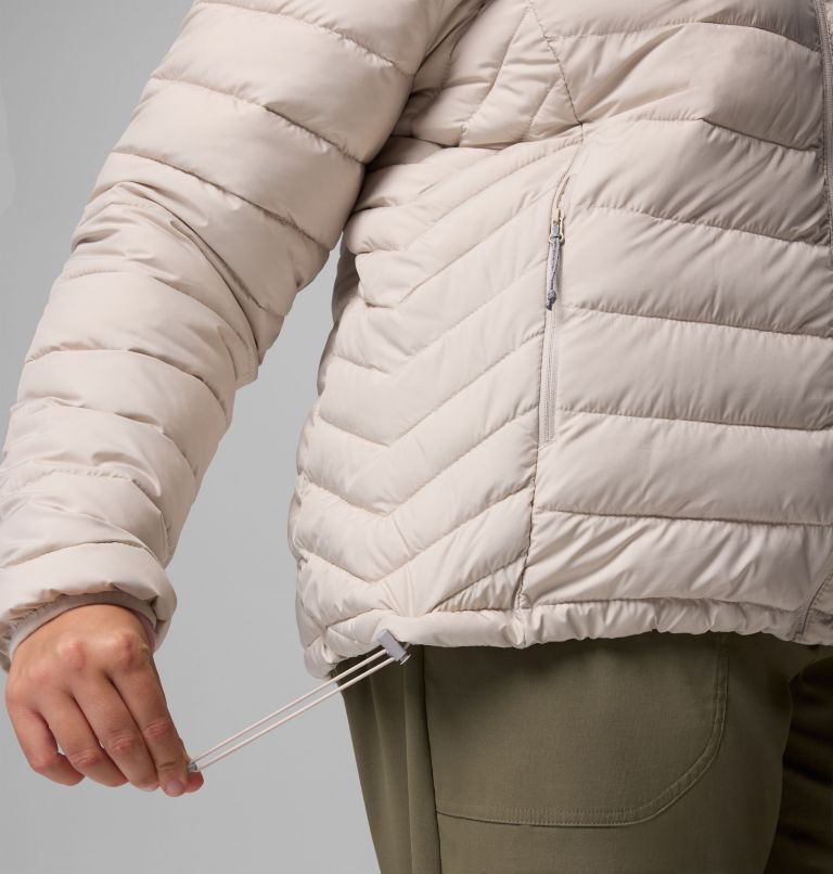 Women's Powder Lite II Hooded Jacket - Plus Size, Color: Dark Stone, image 8