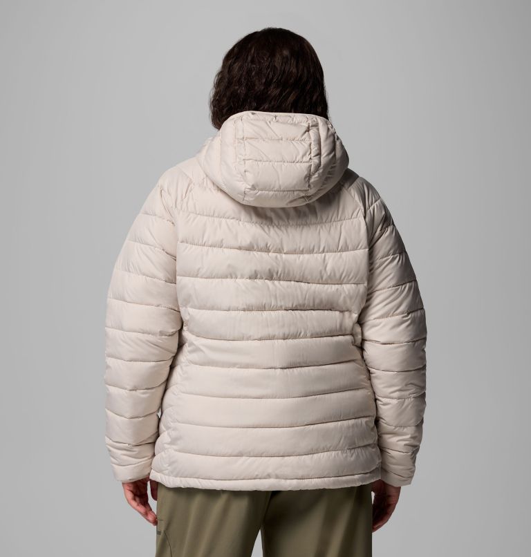 Women's Powder Lite II Hooded Jacket - Plus Size, Color: Dark Stone, image 3