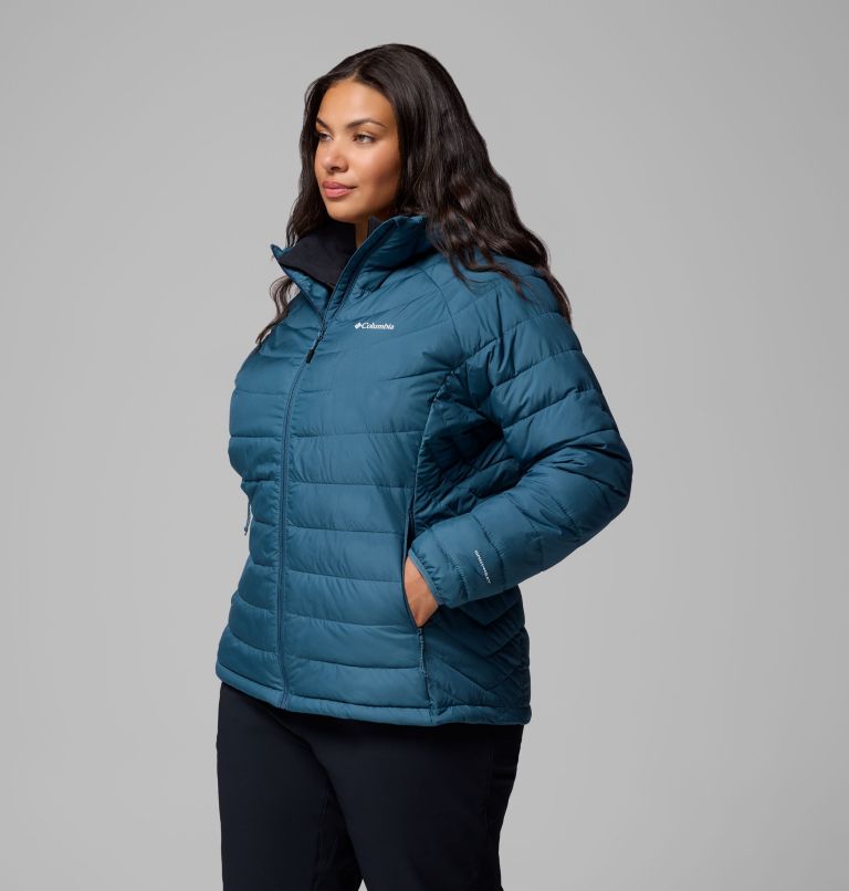 Women's Powder Lite II Hooded Jacket - Plus Size, Color: Everblue, image 4
