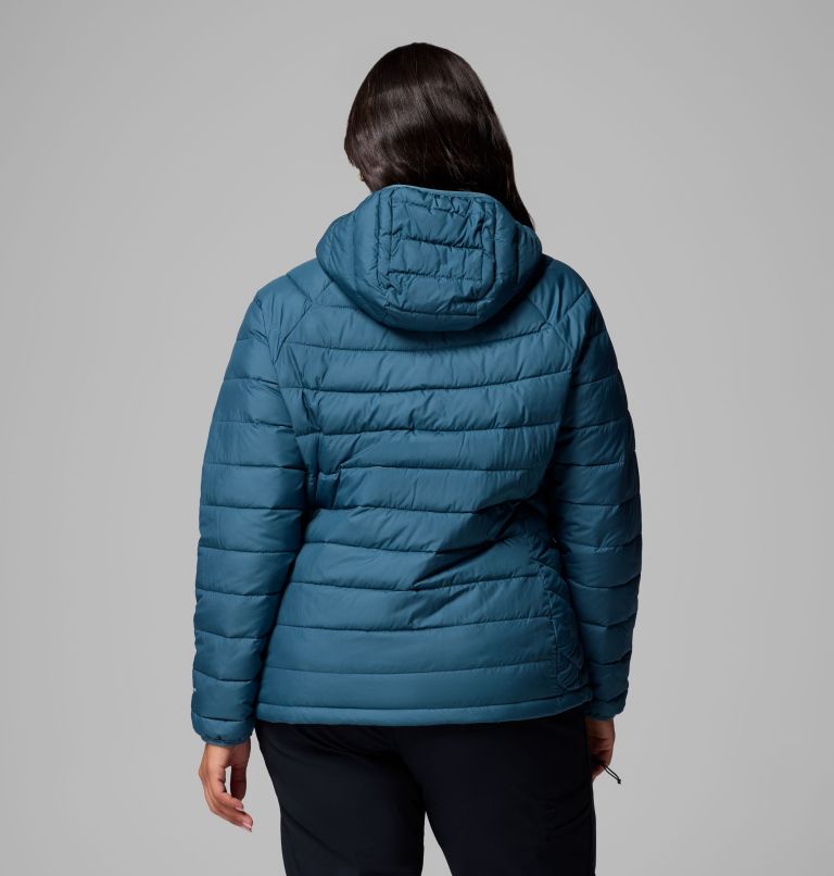Women's Powder Lite II Hooded Jacket - Plus Size, Color: Everblue, image 3