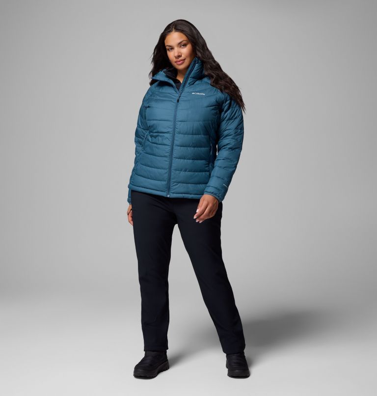 Women's Powder Lite II Hooded Jacket - Plus Size, Color: Everblue, image 2