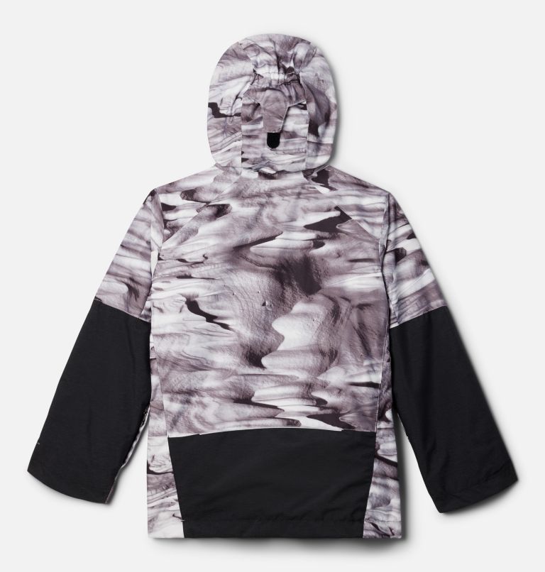 Boys' Whirlibird III Interchange Jacket, Color: White Windblown, Black, image 2