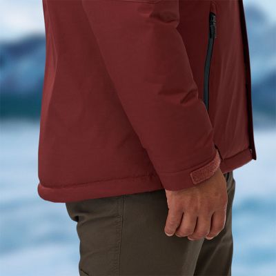 A side view of the droptail hem.