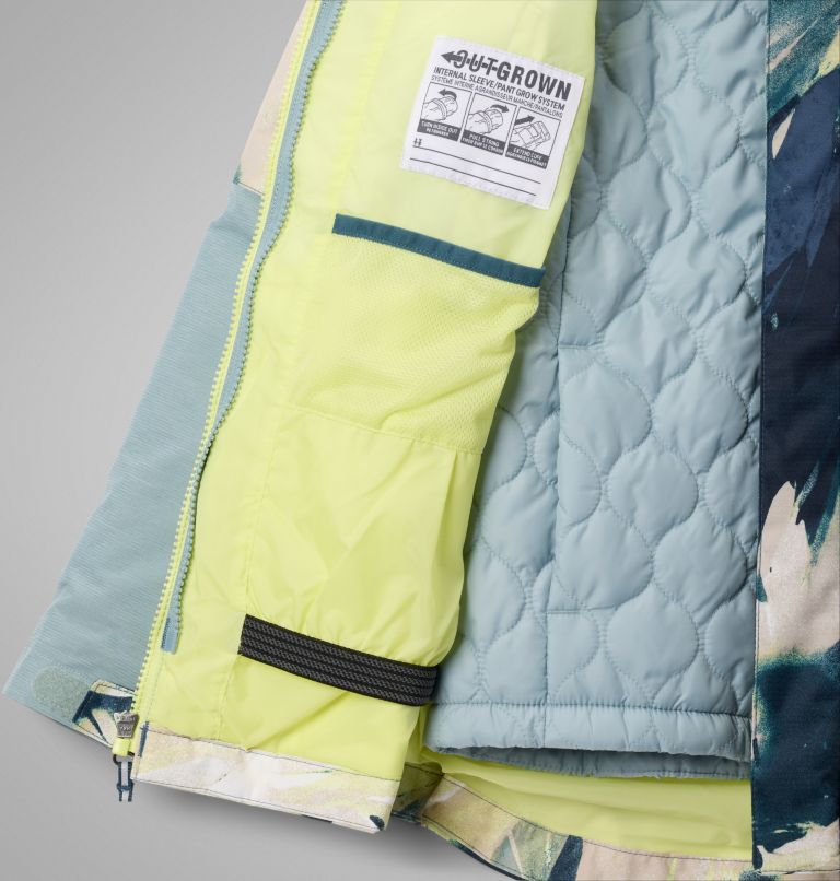 Girls' Whirlibird III Interchange Jacket, Color: Everblue Snowflight, Crushed Blue, image 3