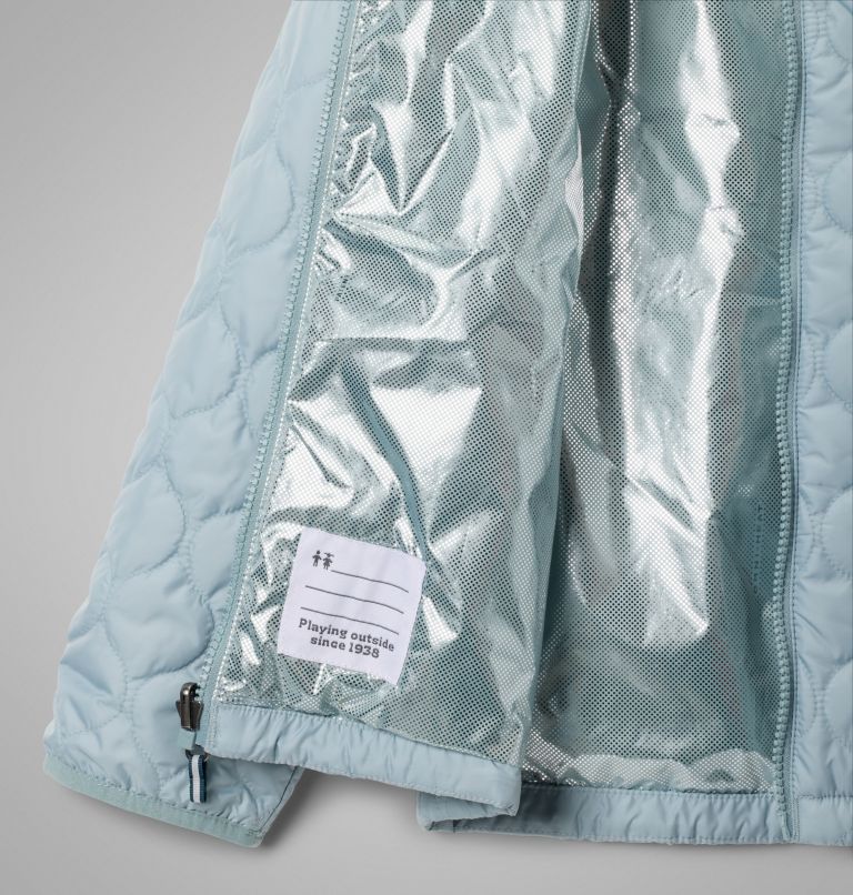 Girls' Whirlibird III Interchange Jacket, Color: Everblue Snowflight, Crushed Blue, image 4