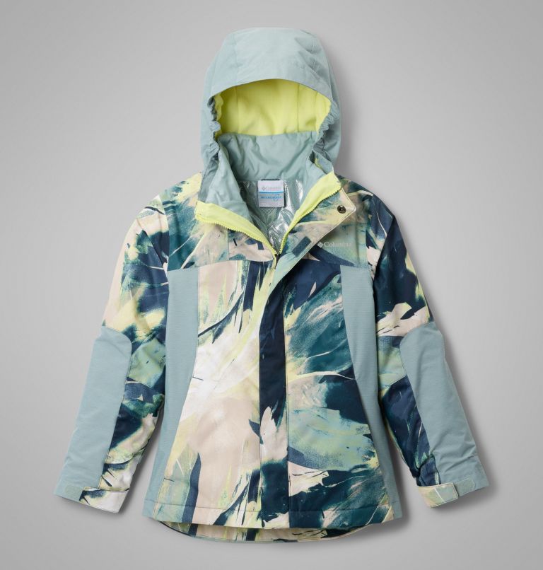Girls' Whirlibird III Interchange Jacket, Color: Everblue Snowflight, Crushed Blue, image 1