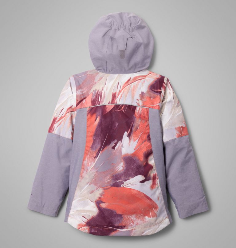 Girls' Whirlibird III Interchange Jacket, Color: Zing Snowflight, Shale Purple, image 2