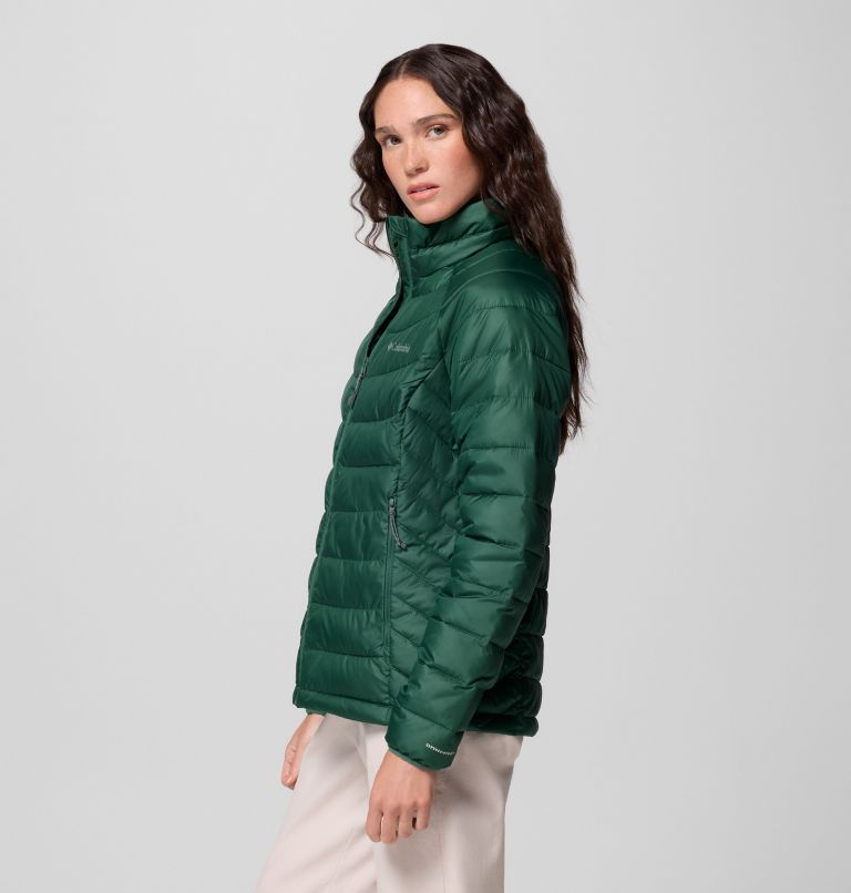 Women's Powder Lite II Full Zip Jacket, Color: Rain Forest, image 4