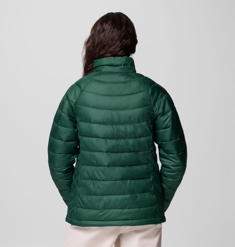 Women's Powder Lite II Full Zip Jacket, Color: Rain Forest, image 3