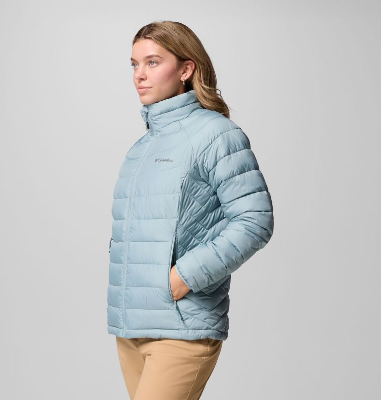 Women's Powder Lite II Full Zip Jacket, Color: Crushed Blue, image 4
