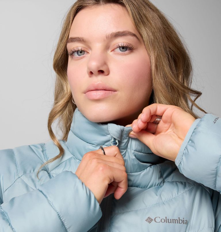 Women's Powder Lite II Full Zip Jacket, Color: Crushed Blue, image 7