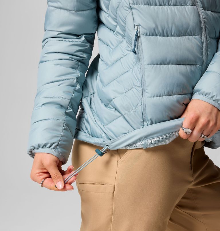 Women's Powder Lite II Full Zip Jacket, Color: Crushed Blue, image 8