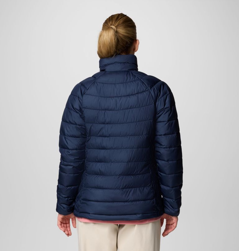 Women’s Powder Lite II Hooded Insulated Jacket, Color: Collegiate Navy, image 2