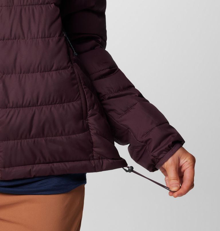 Women’s Powder Lite II Hooded Insulated Jacket, Color: Moonvista, image 6