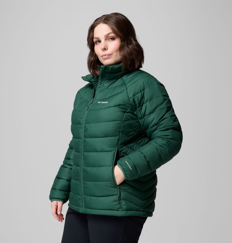 Women's Powder Lite II Full Zip Jacket - Plus Size, Color: Rain Forest, image 3
