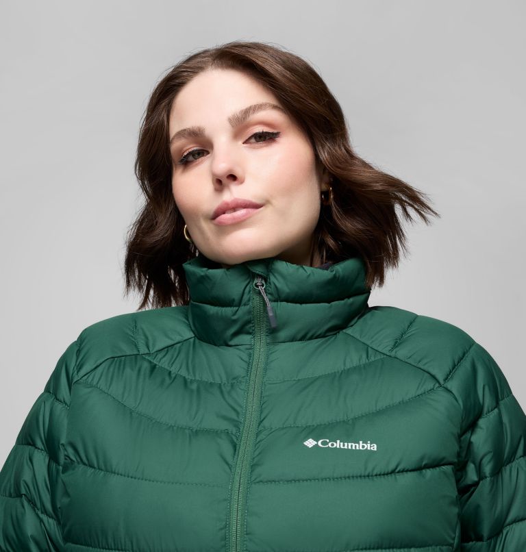 Women's Powder Lite II Full Zip Jacket - Plus Size, Color: Rain Forest, image 4
