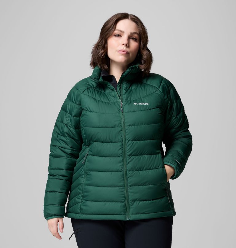Women's Powder Lite II Full Zip Jacket - Plus Size, Color: Rain Forest, image 1