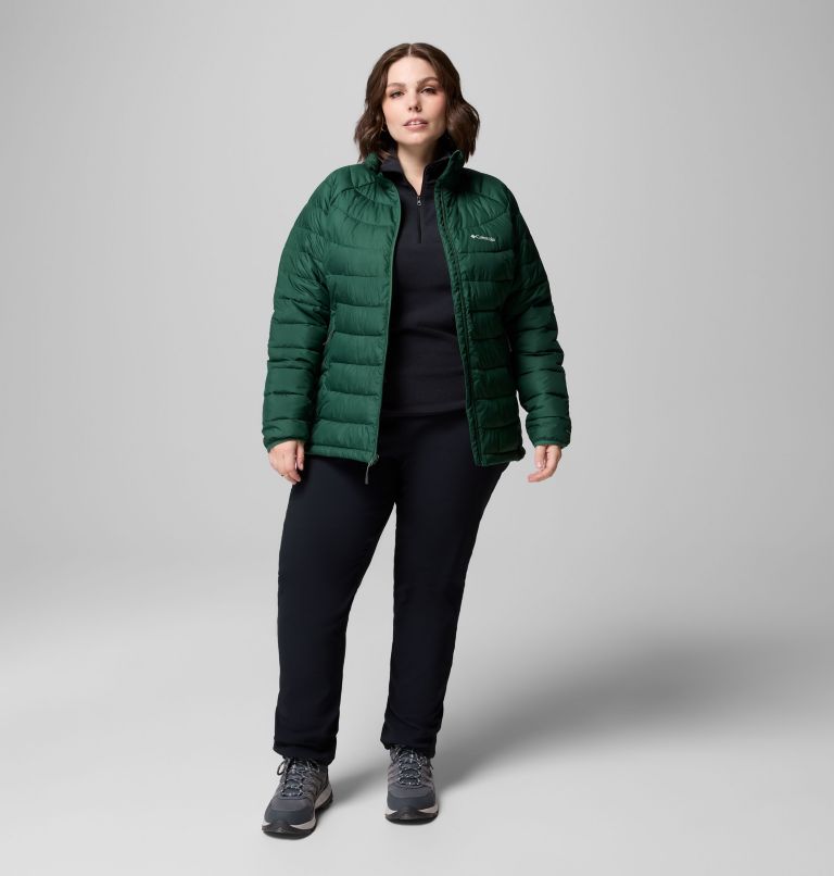 Women's Powder Lite II Full Zip Jacket - Plus Size, Color: Rain Forest, image 6