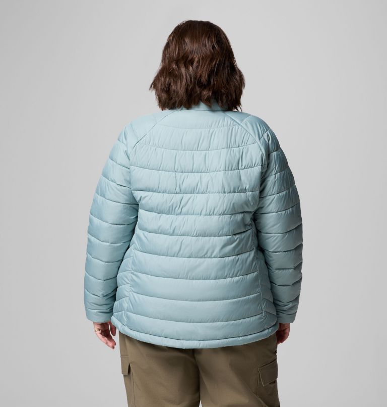 Women's Powder Lite II Full Zip Jacket - Plus Size, Color: Crushed Blue, image 2