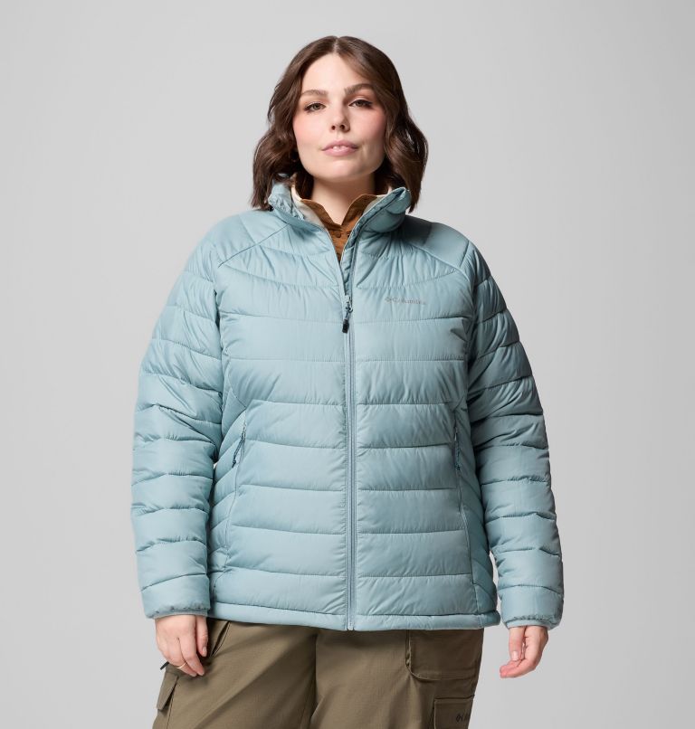 Women's Powder Lite II Full Zip Jacket - Plus Size, Color: Crushed Blue, image 1