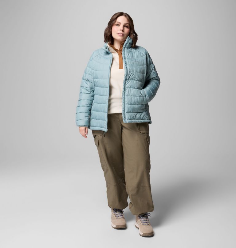 Women's Powder Lite II Full Zip Jacket - Plus Size, Color: Crushed Blue, image 6