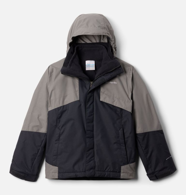Boys' Bugaboo III Fleece Interchange Jacket, Color: Black, City Grey, image 1