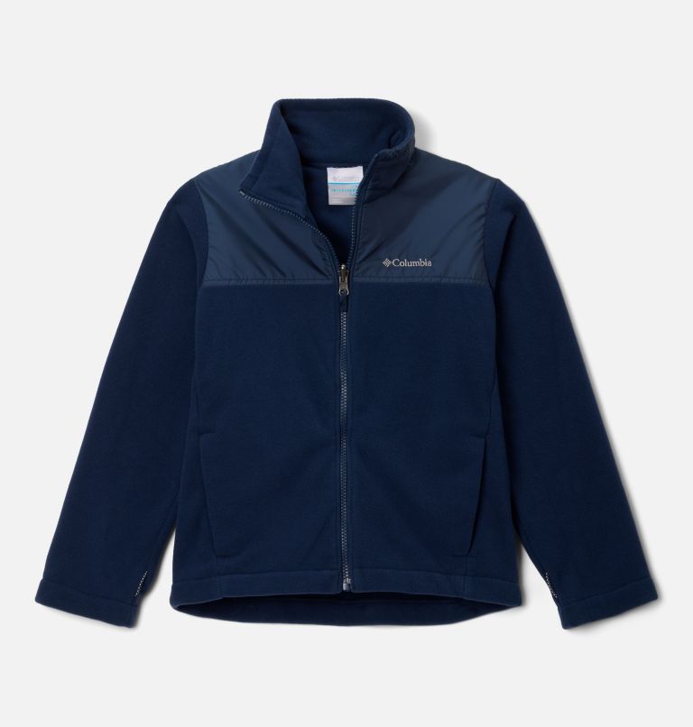 Boys' Bugaboo III Fleece Interchange Jacket, Color: Collegiate Navy, Mountain Blue, image 4