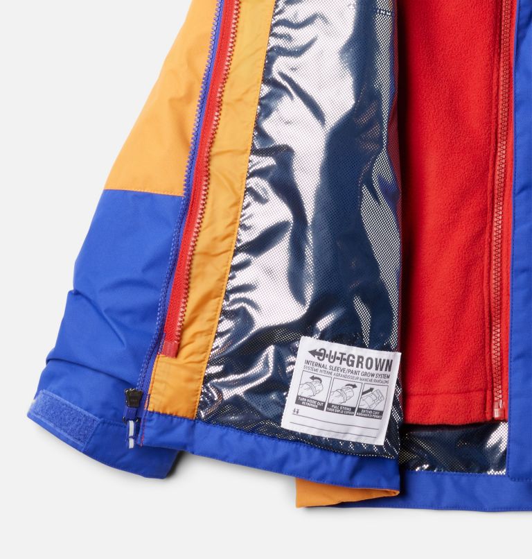 Boys' Bugaboo III Fleece Interchange Jacket, Color: Clematis Blue, Sunstone, Sail Red, image 3