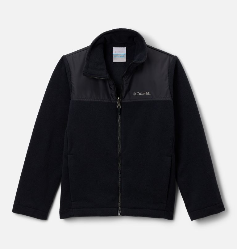 Boys' Bugaboo III Fleece Interchange Jacket, Color: Mountain Red, Rich Wine, Black, image 4