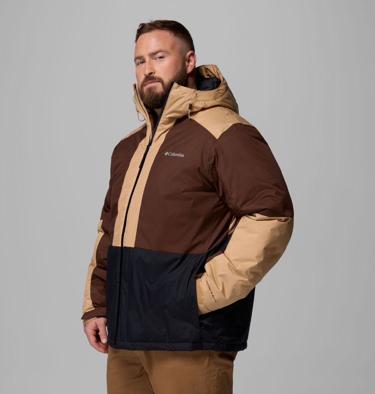 Men's Point Park II Waterproof Insulated Jacket - Extended Size, Color: Black, Tobacco, Canoe, image 4