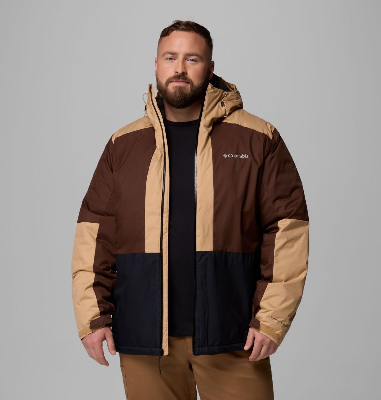 Men's Point Park II Waterproof Insulated Jacket - Extended Size, Color: Black, Tobacco, Canoe, image 5