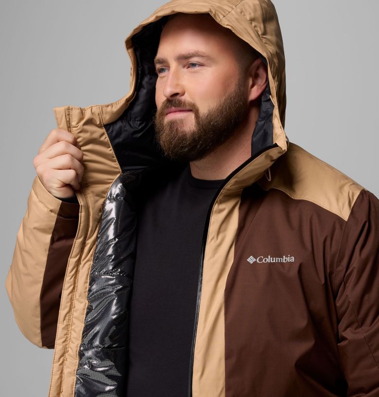 Men's Point Park II Waterproof Insulated Jacket - Extended Size, Color: Black, Tobacco, Canoe, image 6